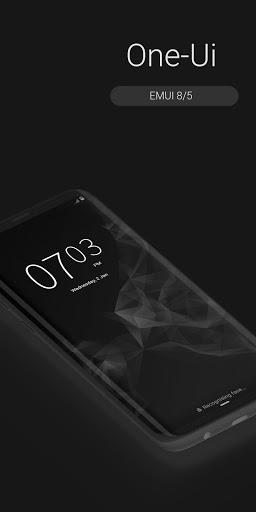 One-Ui Dark EMUI 9/10 THEME - Image screenshot of android app