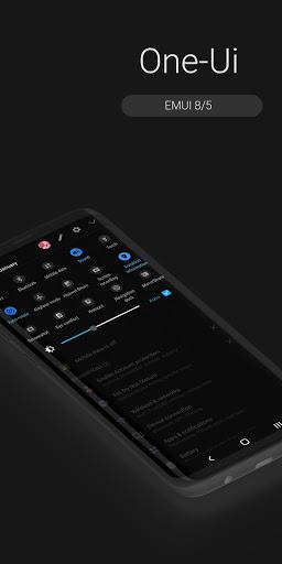 One-Ui Dark EMUI 9/10 THEME - Image screenshot of android app