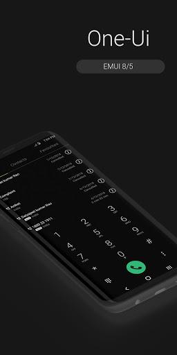 One-Ui Dark EMUI 9/10 THEME - Image screenshot of android app
