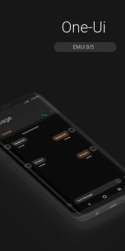 One-Ui Dark EMUI 9/10 THEME - Image screenshot of android app