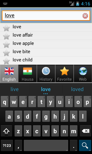 Hausa fassara kamus translate - Image screenshot of android app