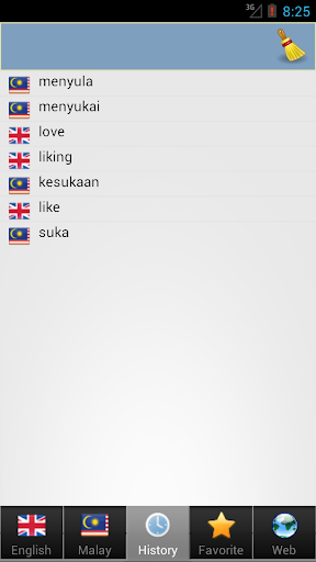 Malay dictionary - Image screenshot of android app