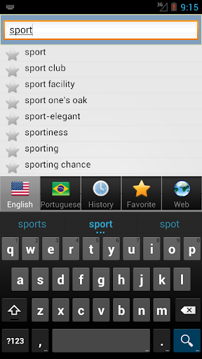 Portuguese bestdict - Image screenshot of android app
