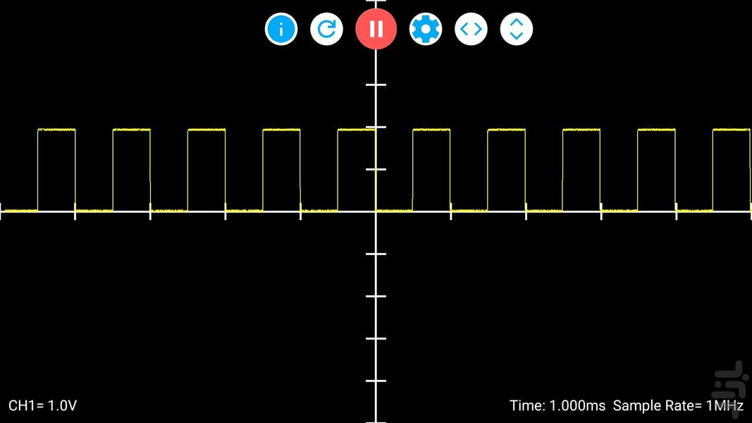 Hantek 6022BE - Image screenshot of android app