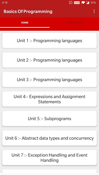 Basics Of Programming - عکس برنامه موبایلی اندروید