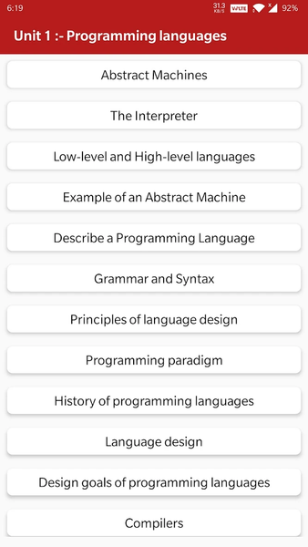 Basics Of Programming - عکس برنامه موبایلی اندروید