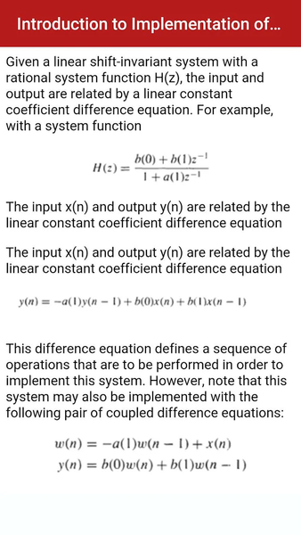 Digital Signal Processing :DSP - عکس برنامه موبایلی اندروید