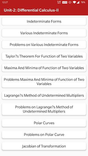 Engineering Maths 1 - Image screenshot of android app