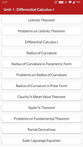 Engineering Maths 1 - عکس برنامه موبایلی اندروید