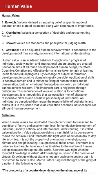 Human Values And Prof. Ethics - عکس برنامه موبایلی اندروید