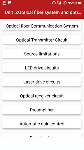 Optical Fiber Communication - عکس برنامه موبایلی اندروید
