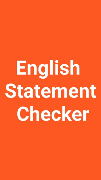 English Statement Checker - Image screenshot of android app