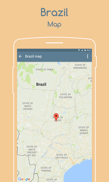 Map of Brazil - عکس برنامه موبایلی اندروید