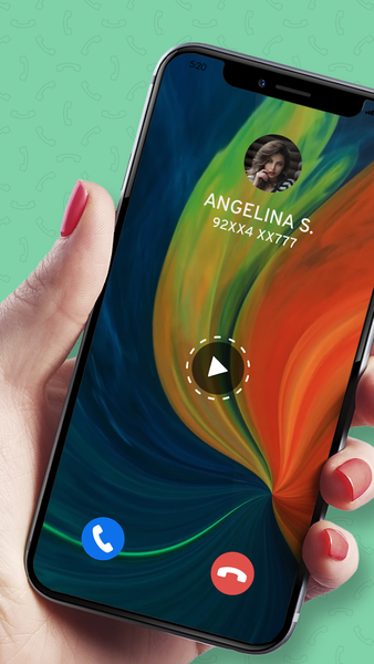 Full Screen Video Ringtone : C - Image screenshot of android app