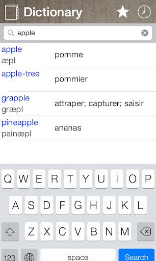 French English Dictionary - Image screenshot of android app