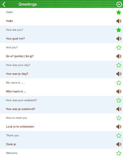 Learn Dutch Phrasebook Free - عکس برنامه موبایلی اندروید
