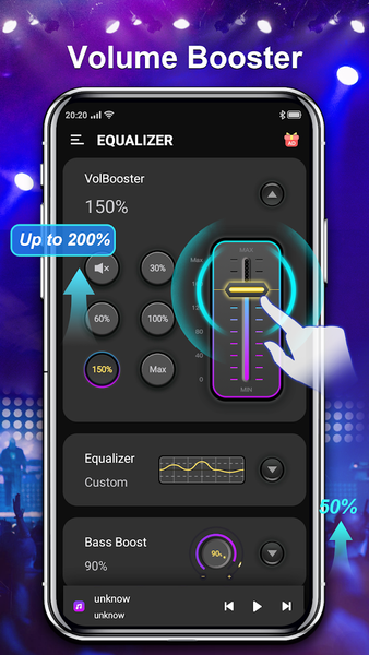 Equalizer & Volume Boost - عکس برنامه موبایلی اندروید