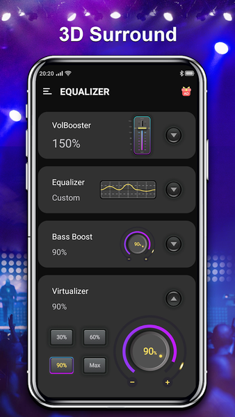 Equalizer & Volume Boost - Image screenshot of android app