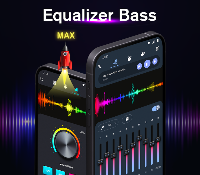 Equalizer Bass & Volume Boost - عکس برنامه موبایلی اندروید