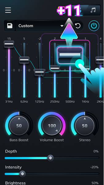 Equalizer & Extra Bass Booster - عکس برنامه موبایلی اندروید