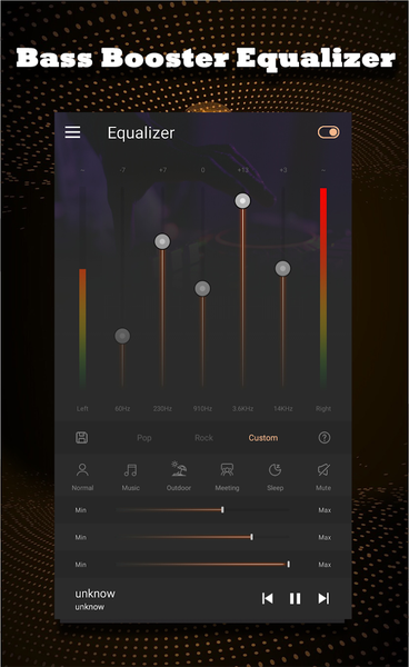 Equalizer - Bass Booster pro - عکس برنامه موبایلی اندروید