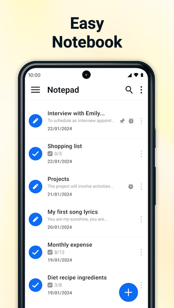 Notepad - Notes and Notebook - عکس برنامه موبایلی اندروید