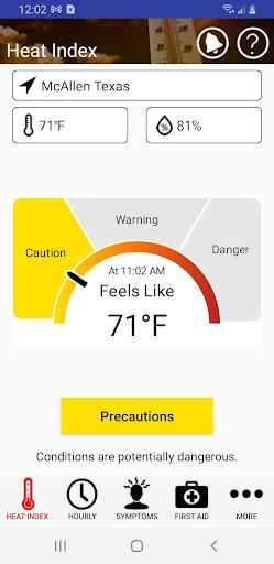 OSHA NIOSH Heat Safety Tool - عکس برنامه موبایلی اندروید