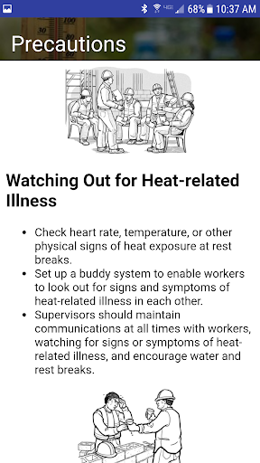 OSHA NIOSH Heat Safety Tool - عکس برنامه موبایلی اندروید