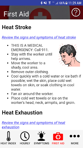 OSHA NIOSH Heat Safety Tool - عکس برنامه موبایلی اندروید