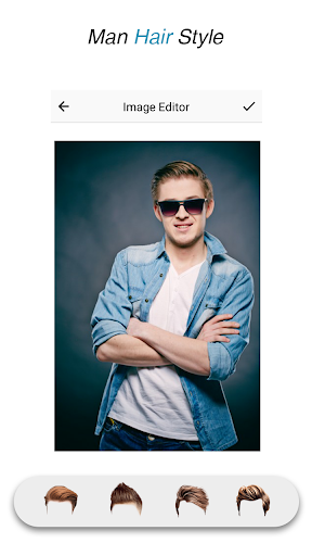 Man HairStyle Photo Editor - عکس برنامه موبایلی اندروید