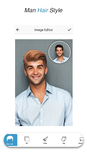 Man HairStyle Photo Editor - عکس برنامه موبایلی اندروید