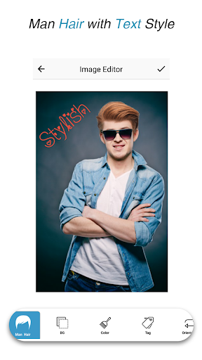 Man HairStyle Photo Editor - عکس برنامه موبایلی اندروید
