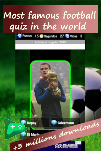 Soccer Players Quiz 2022 - Gameplay image of android game