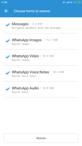 Backup for Whats - Image screenshot of android app