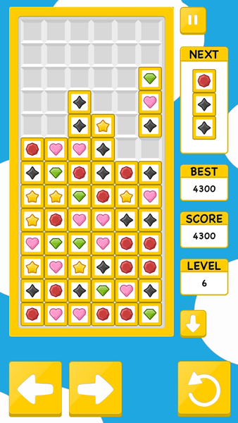 Cube Columns - Match 3 Jewel C - عکس بازی موبایلی اندروید