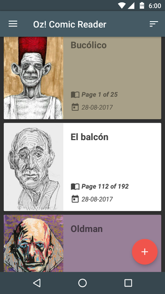 Oz! Comic Reader - Image screenshot of android app