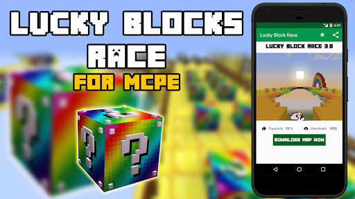 Download Lucky Block Race Map MCPE APK