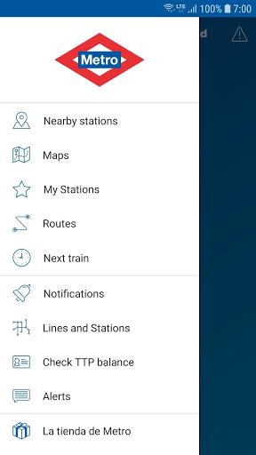 Metro de Madrid Official - Image screenshot of android app