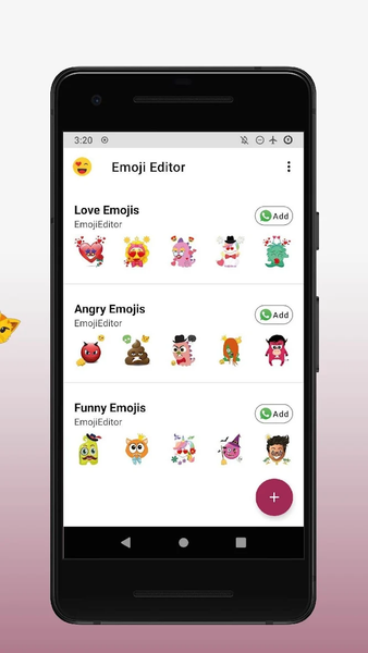 Emoji Sticker Editor WASticker - عکس برنامه موبایلی اندروید