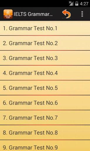 IELTS Grammar Test - Image screenshot of android app