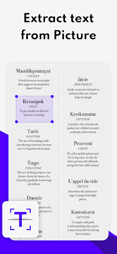 Image to text - Text scanner - عکس برنامه موبایلی اندروید