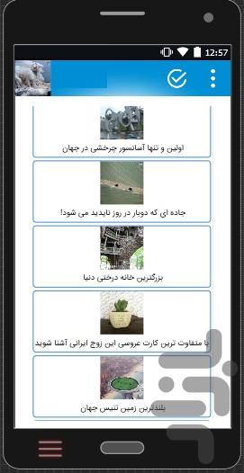 اتفاقات جالب،عجیب و اسرار آمیز جهان - Image screenshot of android app