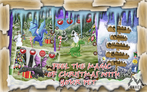 Dragon Pet: Christmas - Gameplay image of android game