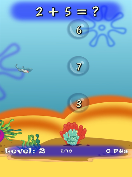 Fish Math Game: +, -, x, : - عکس بازی موبایلی اندروید