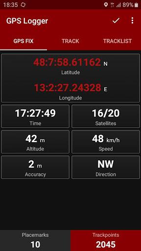 GPS Logger - Image screenshot of android app