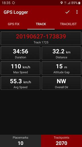 GPS Logger - Image screenshot of android app