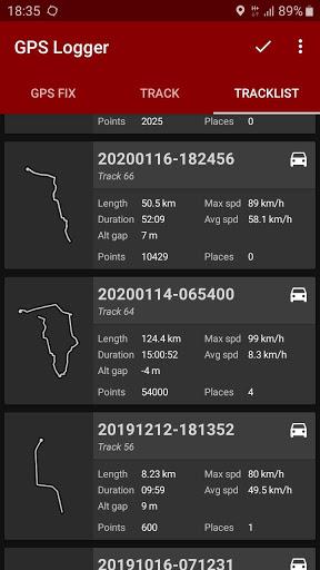 GPS Logger - Image screenshot of android app