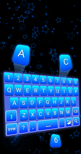 Blue Keyboard - عکس برنامه موبایلی اندروید