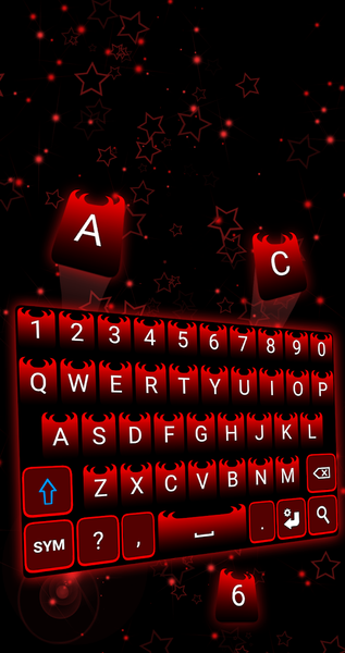 Evil Red Keyboard - عکس برنامه موبایلی اندروید