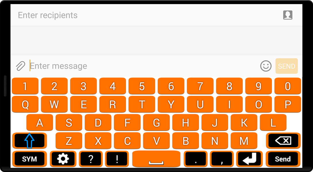 Orange Keyboard - عکس برنامه موبایلی اندروید